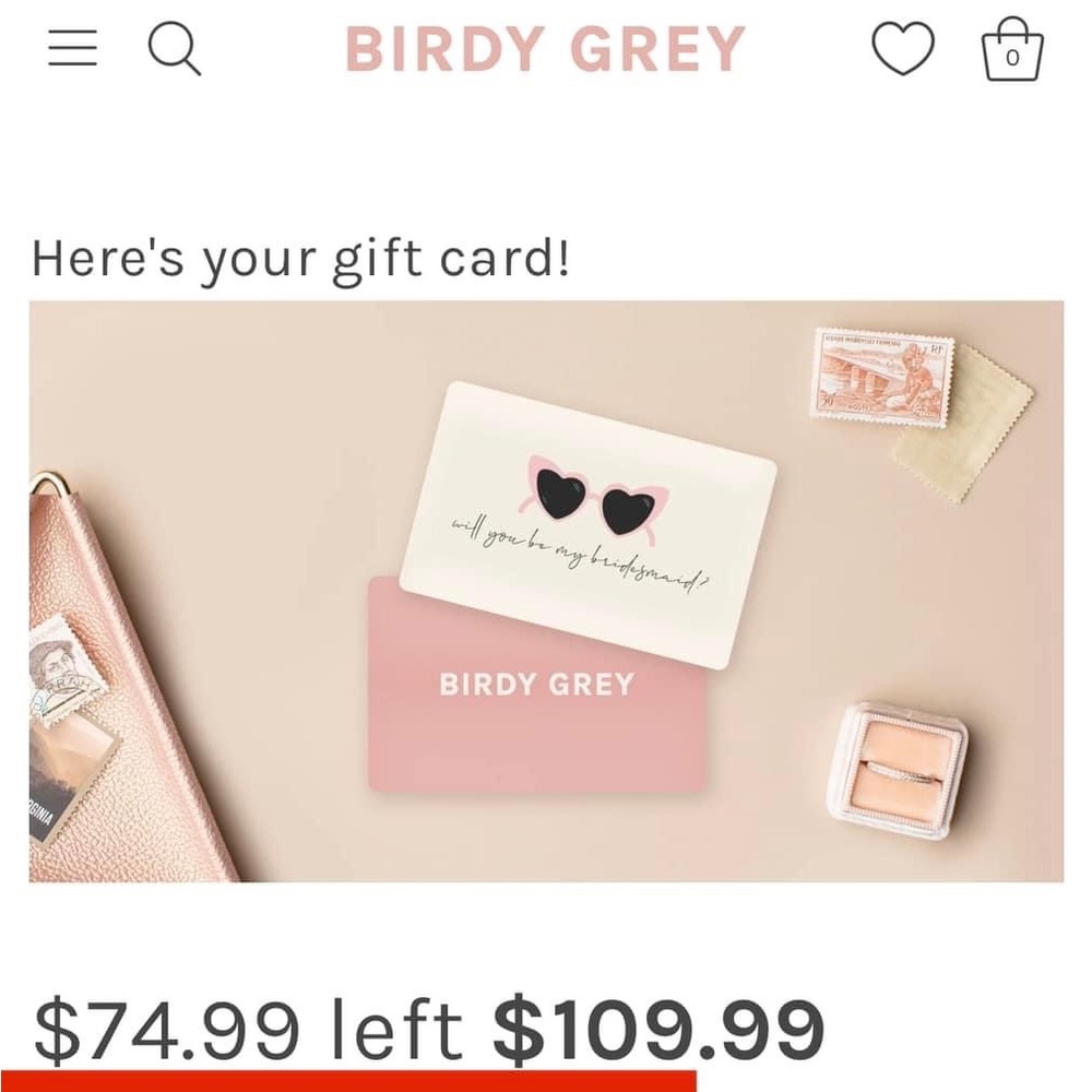 Birdy Grey Gift Card